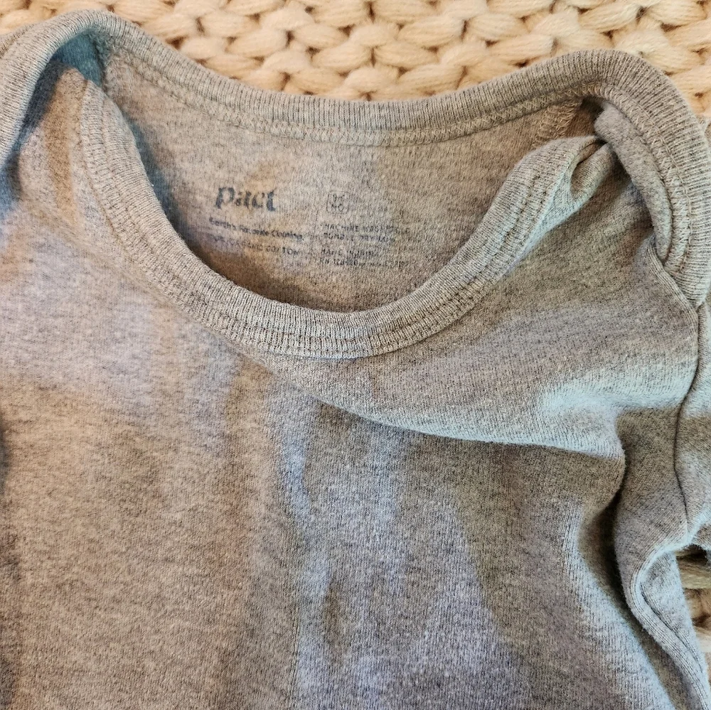 Pact Bodysuit and Pant Set - Heather Gray - 3-6 Months - Picture 2 of 2